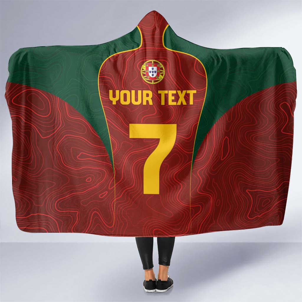Custom Portugal Football Hooded Blanket A Selecao das Quinas