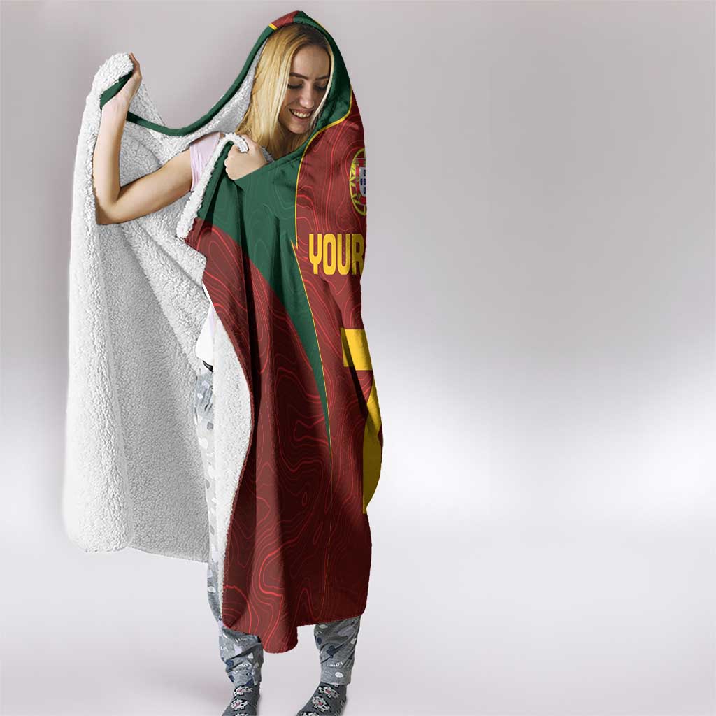 Custom Portugal Football Hooded Blanket A Selecao das Quinas