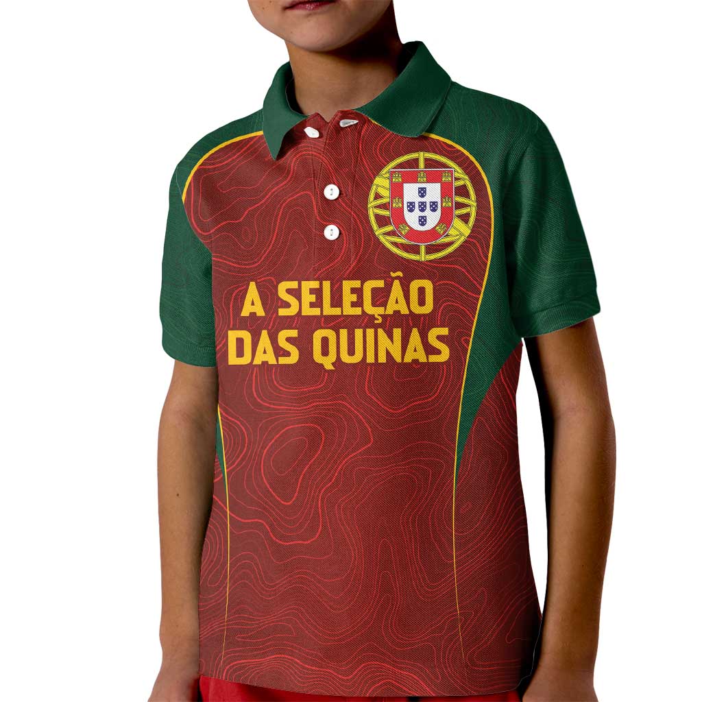 Custom Portugal Football Kid Polo Shirt A Selecao das Quinas