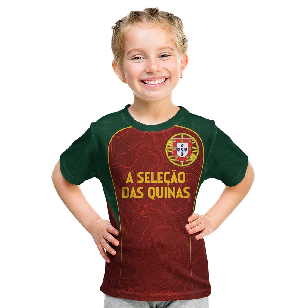 Custom Portugal Football Kid T Shirt A Selecao das Quinas