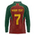 Custom Portugal Football Long Sleeve Polo Shirt A Selecao das Quinas