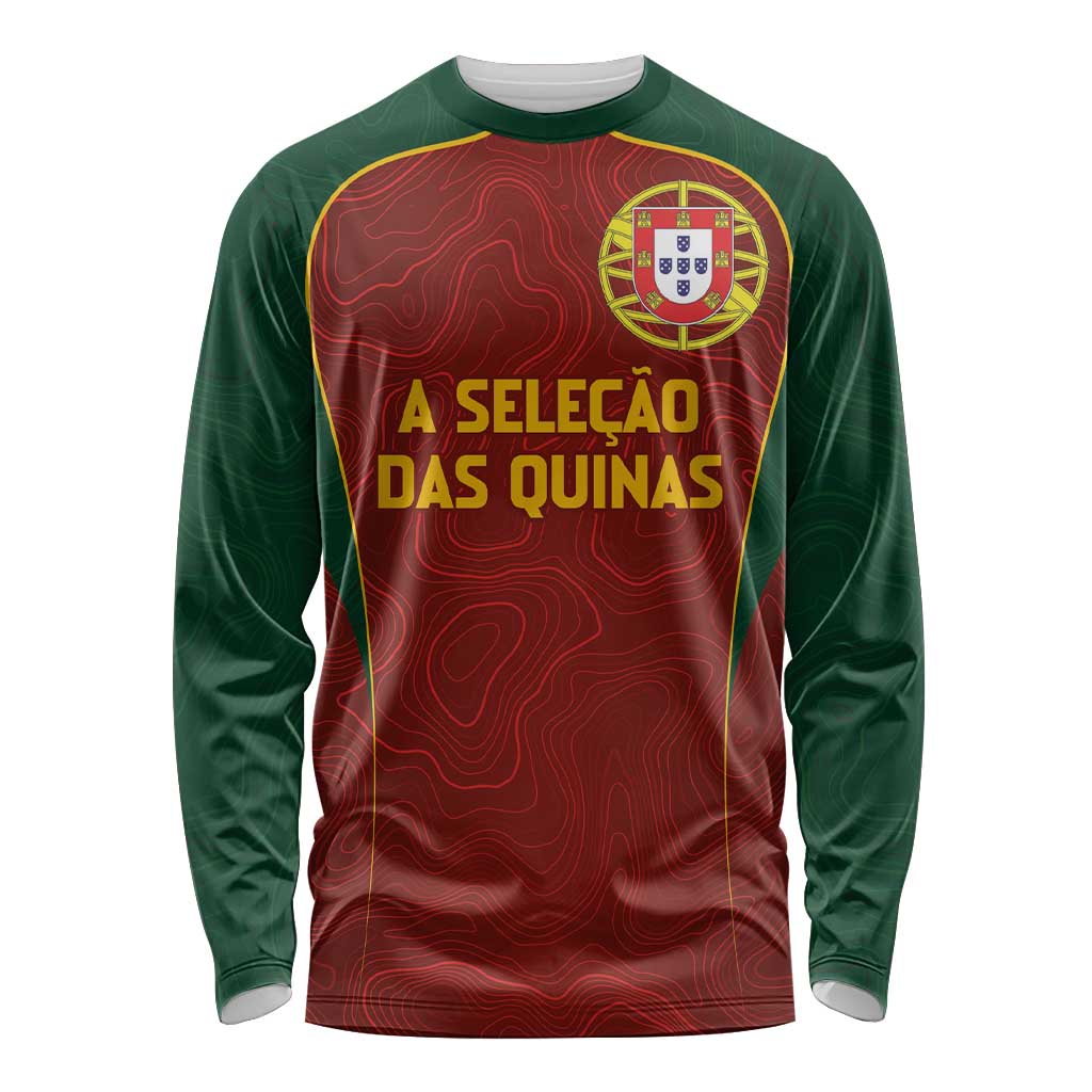 Custom Portugal Football Long Sleeve Shirt A Selecao das Quinas