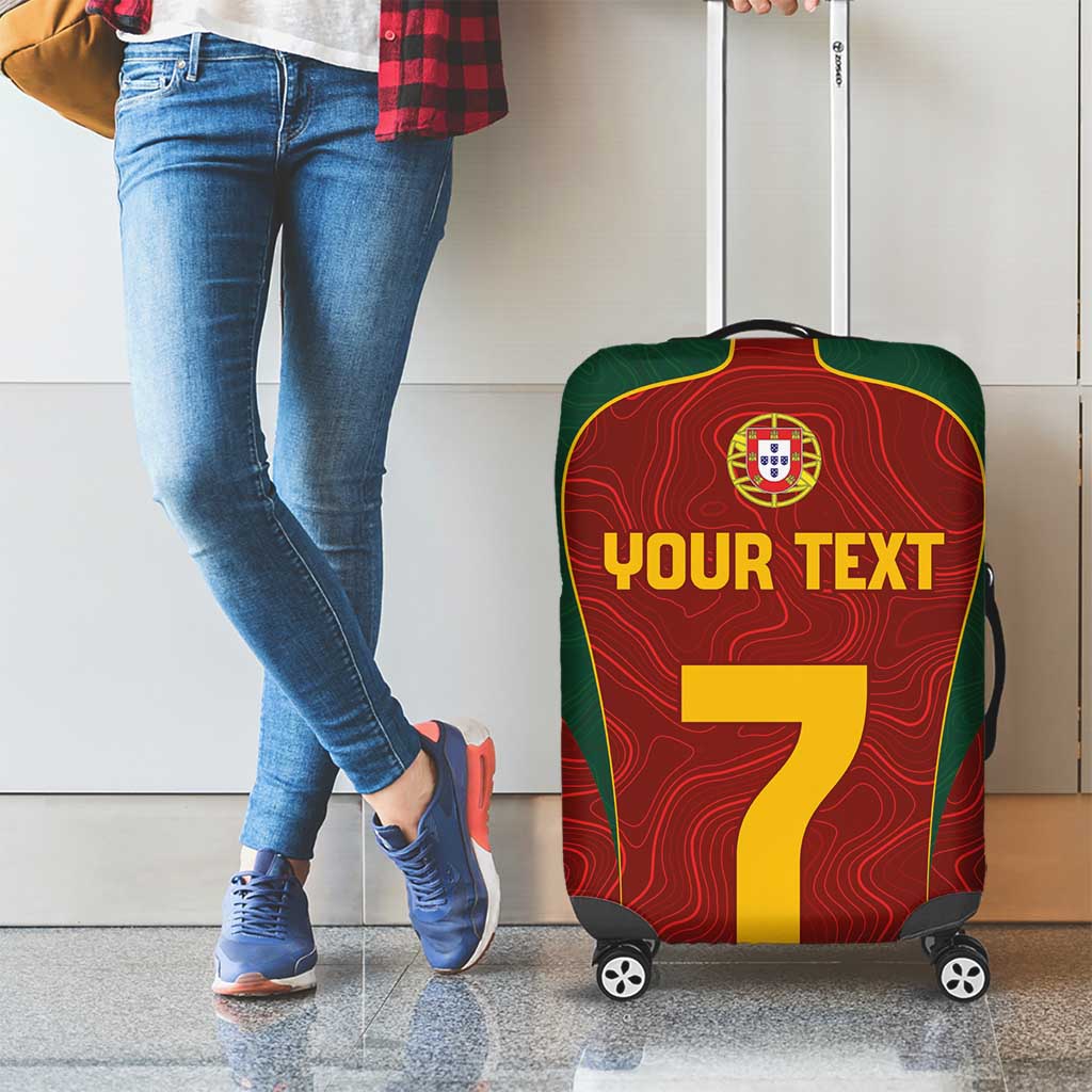 Custom Portugal Football Luggage Cover A Selecao das Quinas