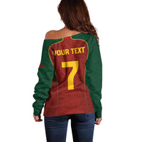 Custom Portugal Football Off Shoulder Sweater A Selecao das Quinas