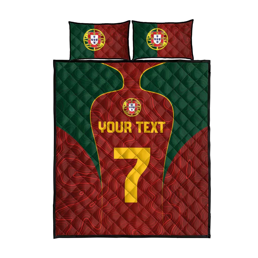 Custom Portugal Football Quilt Bed Set A Selecao das Quinas