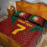 Custom Portugal Football Quilt Bed Set A Selecao das Quinas
