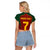 Custom Portugal Football Raglan Cropped T Shirt A Selecao das Quinas