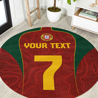 Custom Portugal Football Round Carpet A Selecao das Quinas