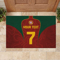 Custom Portugal Football Rubber Doormat A Selecao das Quinas