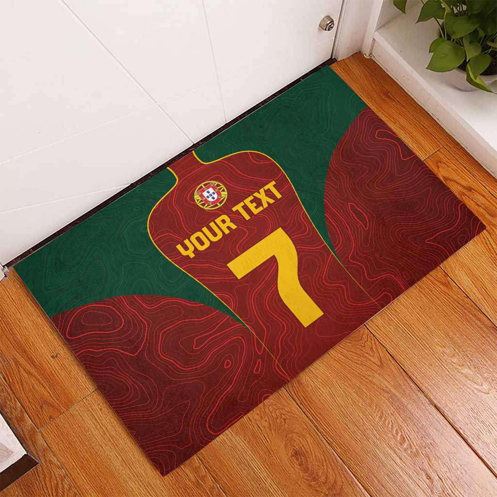 Custom Portugal Football Rubber Doormat A Selecao das Quinas