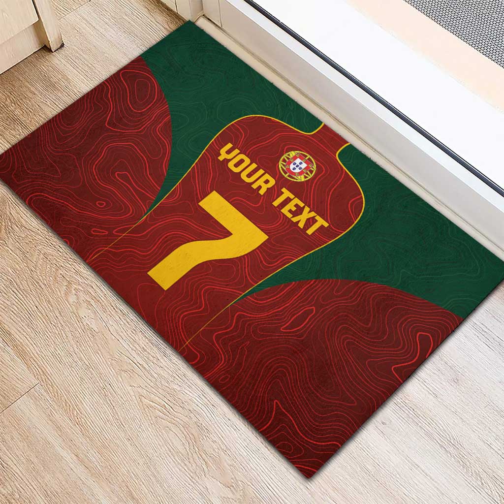 Custom Portugal Football Rubber Doormat A Selecao das Quinas