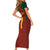 Custom Portugal Football Short Sleeve Bodycon Dress A Selecao das Quinas