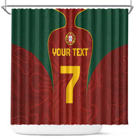 Custom Portugal Football Shower Curtain A Selecao das Quinas