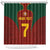 Custom Portugal Football Shower Curtain A Selecao das Quinas
