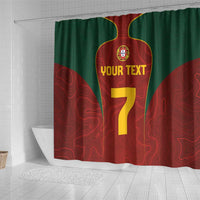 Custom Portugal Football Shower Curtain A Selecao das Quinas