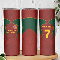 Custom Portugal Football Skinny Tumbler A Selecao das Quinas