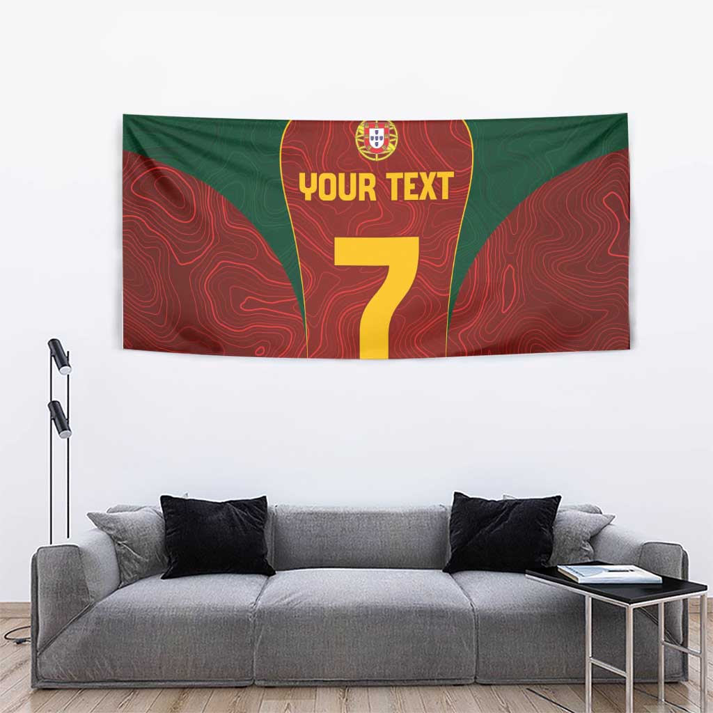 Custom Portugal Football Tapestry A Selecao das Quinas