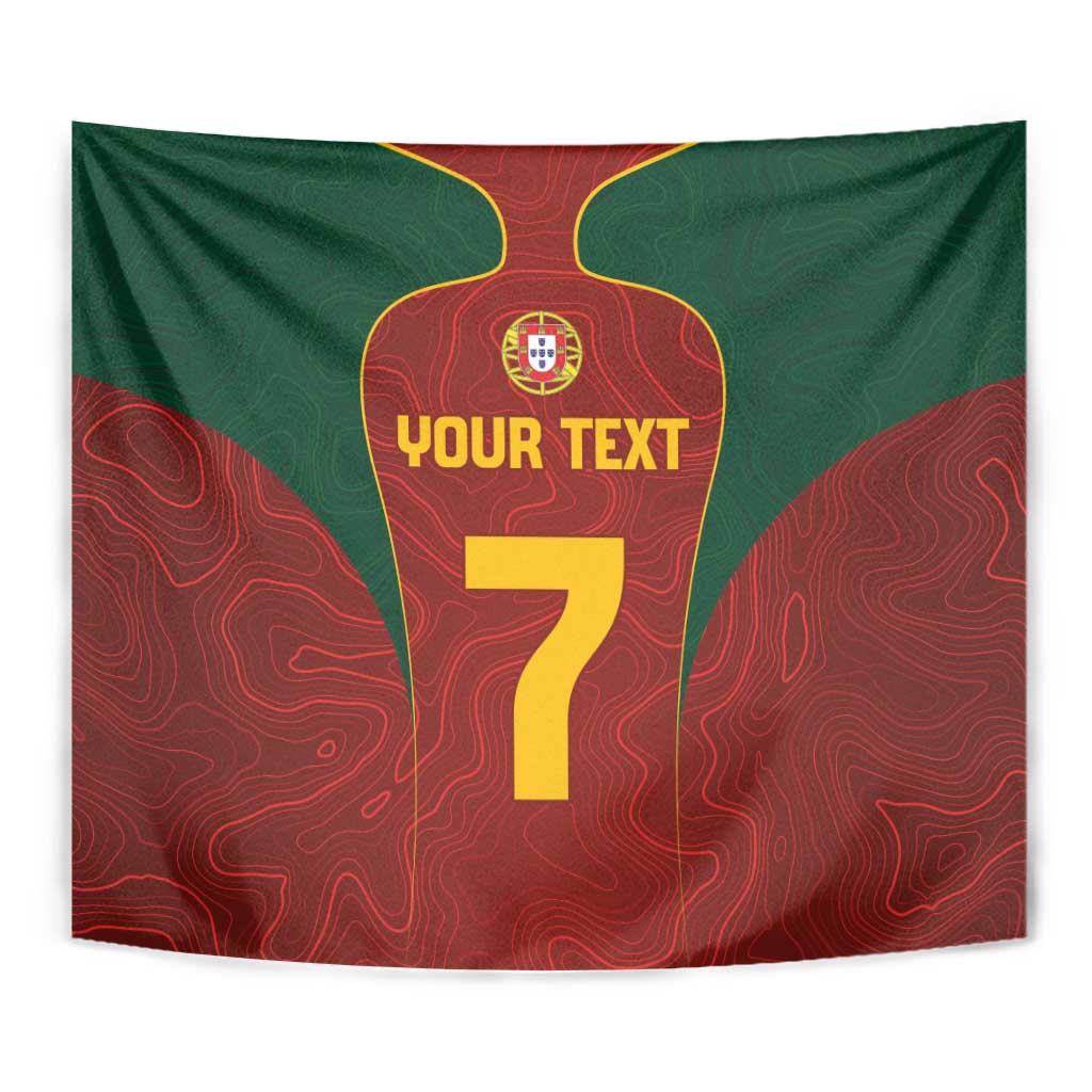 Custom Portugal Football Tapestry A Selecao das Quinas