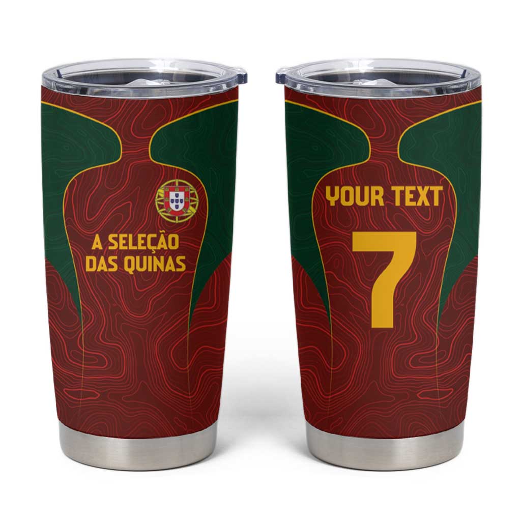 Custom Portugal Football Tumbler Cup A Selecao das Quinas