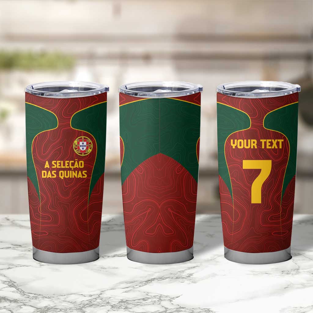 Custom Portugal Football Tumbler Cup A Selecao das Quinas