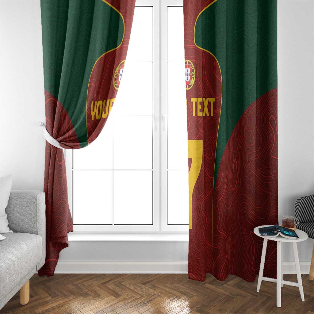 Custom Portugal Football Window Curtain A Selecao das Quinas