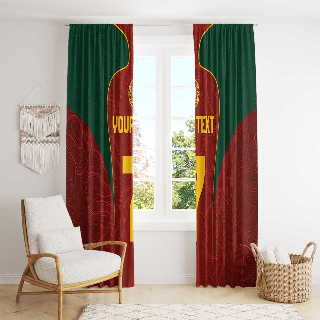 Custom Portugal Football Window Curtain A Selecao das Quinas