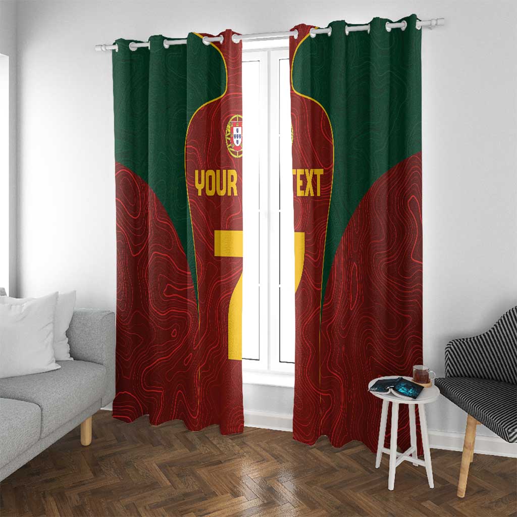 Custom Portugal Football Window Curtain A Selecao das Quinas