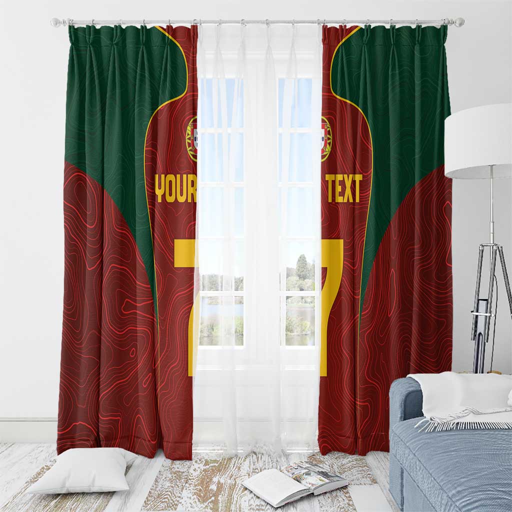 Custom Portugal Football Window Curtain A Selecao das Quinas