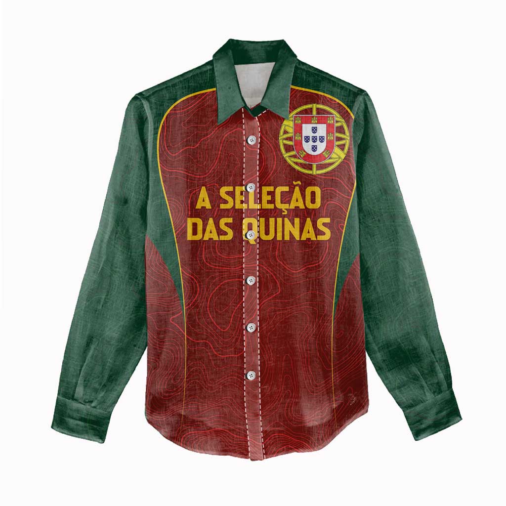 Custom Portugal Football Women Casual Shirt A Selecao das Quinas