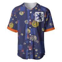 Custom Netherlands Football Baseball Jersey Starry Night Style