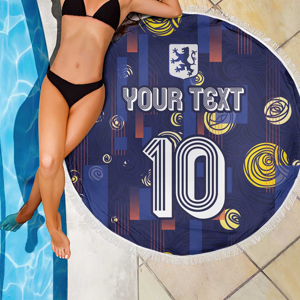 Custom Netherlands Football Beach Blanket Starry Night Style