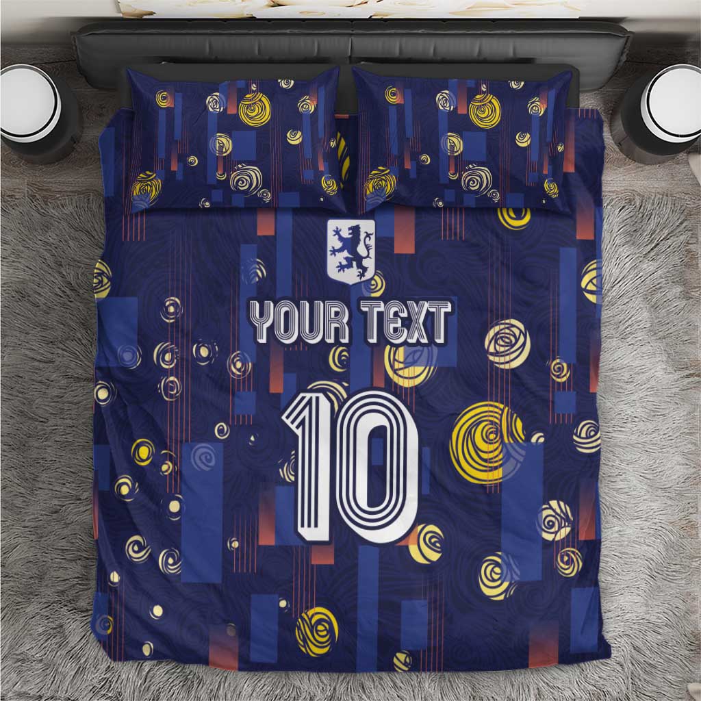 Custom Netherlands Football Bedding Set Starry Night Style