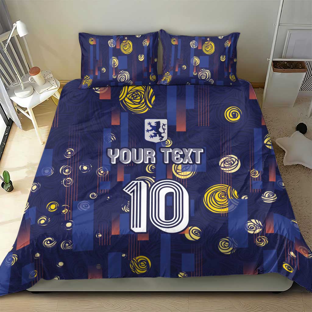 Custom Netherlands Football Bedding Set Starry Night Style