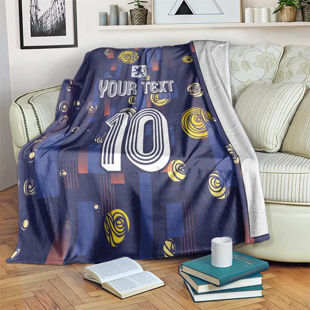Custom Netherlands Football Blanket Starry Night Style