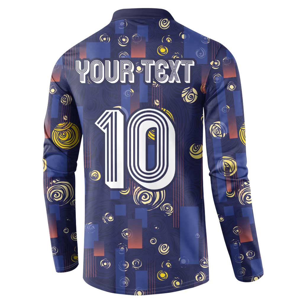 Custom Netherlands Football Button Sweatshirt Starry Night Style