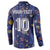Custom Netherlands Football Button Sweatshirt Starry Night Style