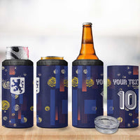 Custom Netherlands Football 4 in 1 Can Cooler Tumbler Starry Night Style