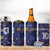 Custom Netherlands Football 4 in 1 Can Cooler Tumbler Starry Night Style