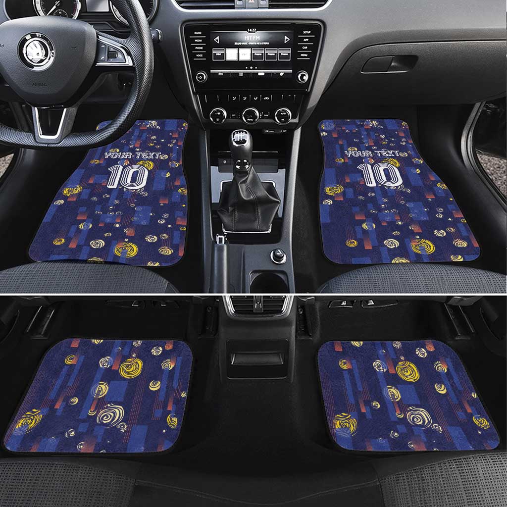 Custom Netherlands Football Car Mats Starry Night Style