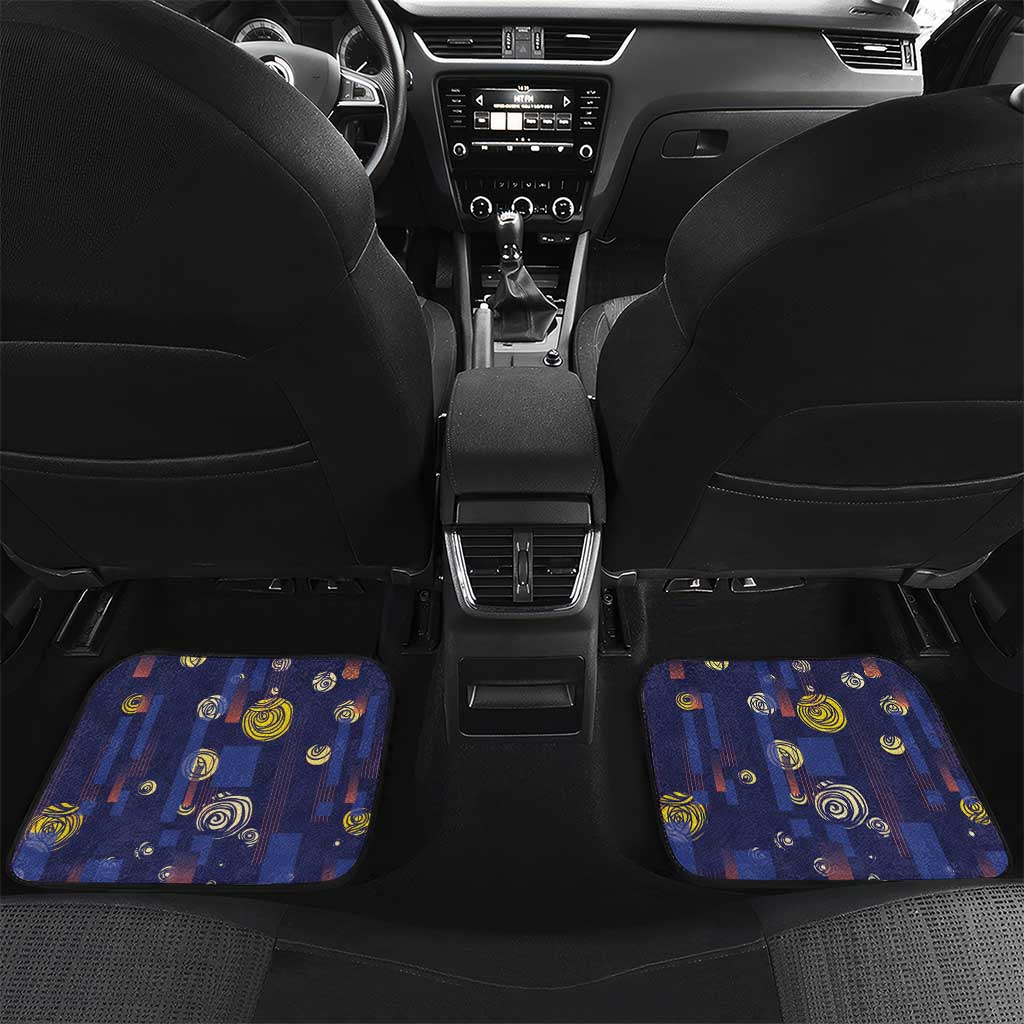 Custom Netherlands Football Car Mats Starry Night Style
