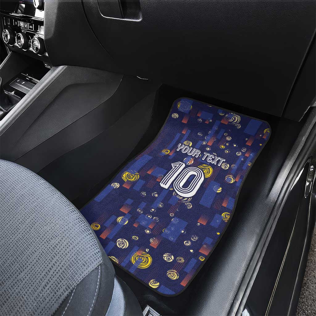 Custom Netherlands Football Car Mats Starry Night Style