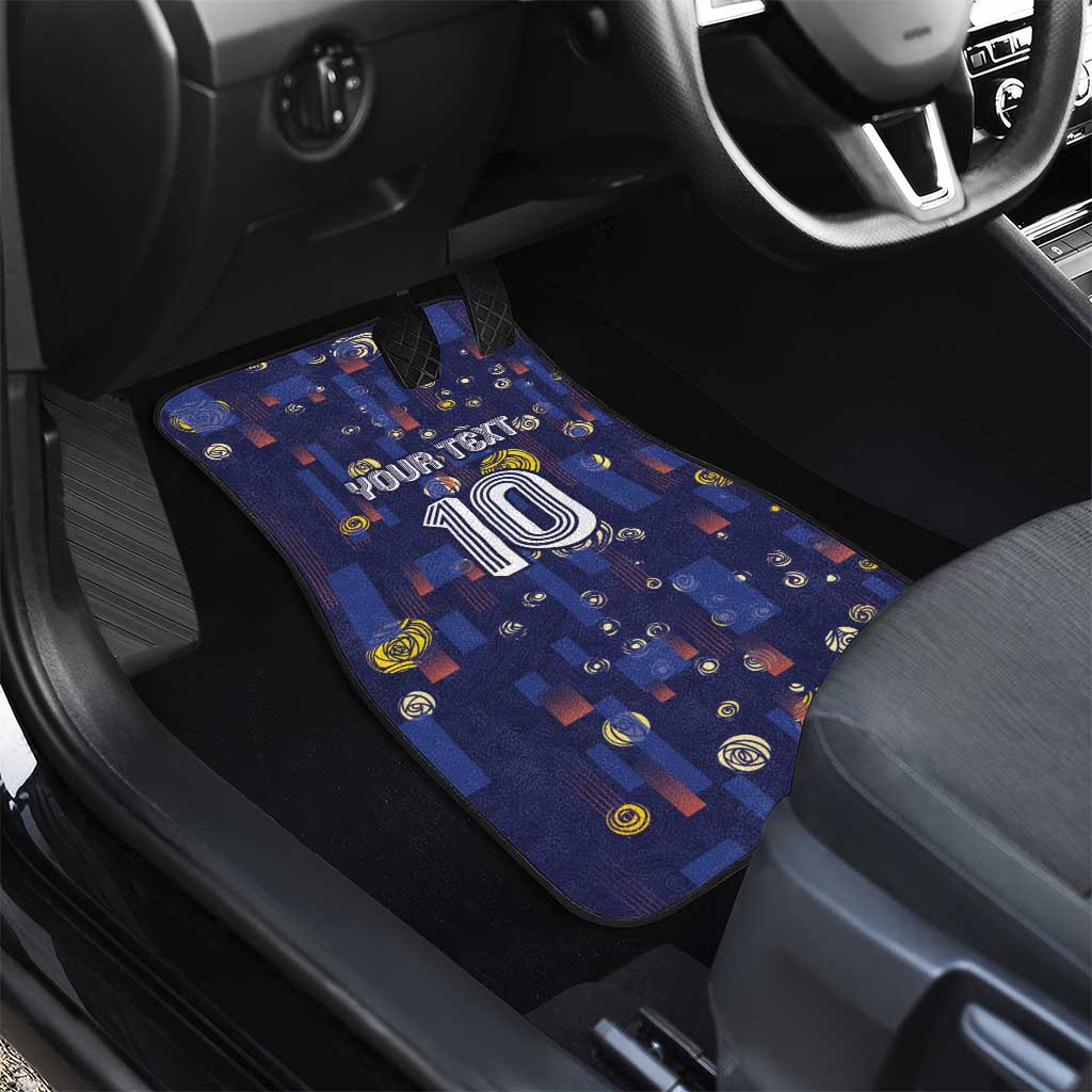 Custom Netherlands Football Car Mats Starry Night Style