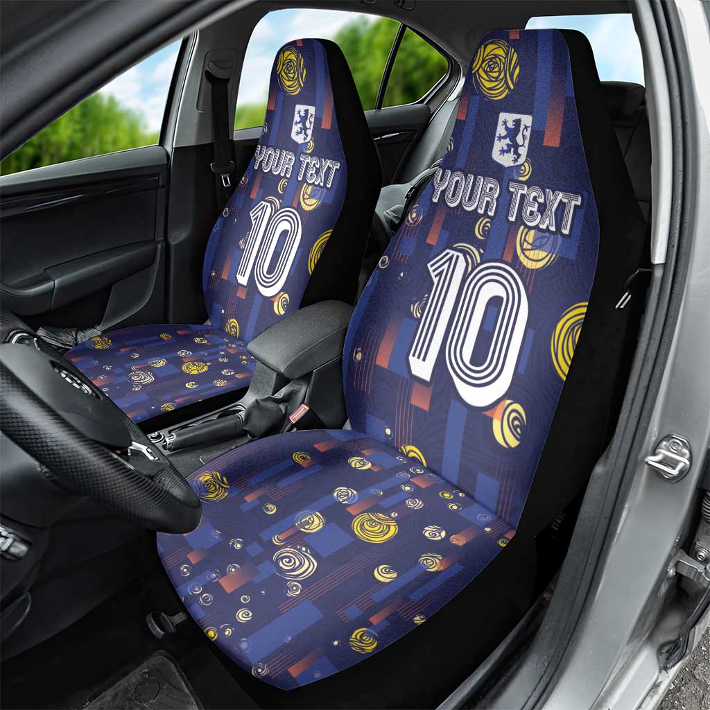 Custom Netherlands Football Car Seat Cover Starry Night Style