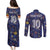 Custom Netherlands Football Couples Matching Puletasi and Long Sleeve Button Shirt Starry Night Style