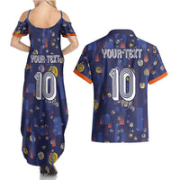 Custom Netherlands Football Couples Matching Summer Maxi Dress and Hawaiian Shirt Starry Night Style