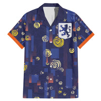 Custom Netherlands Football Family Matching Mermaid Dress and Hawaiian Shirt Starry Night Style