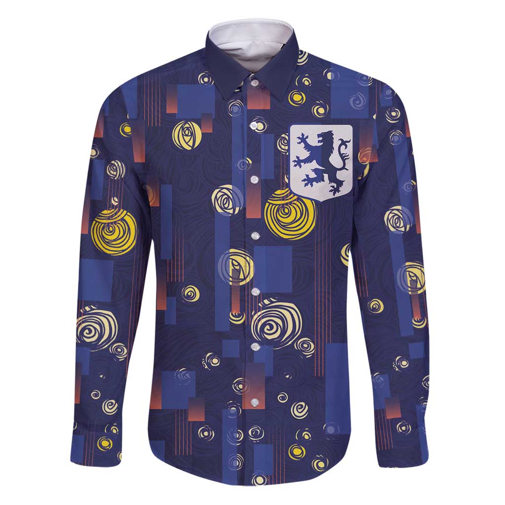 Custom Netherlands Football Family Matching Puletasi and Hawaiian Shirt Starry Night Style