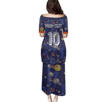 Custom Netherlands Football Family Matching Puletasi and Hawaiian Shirt Starry Night Style