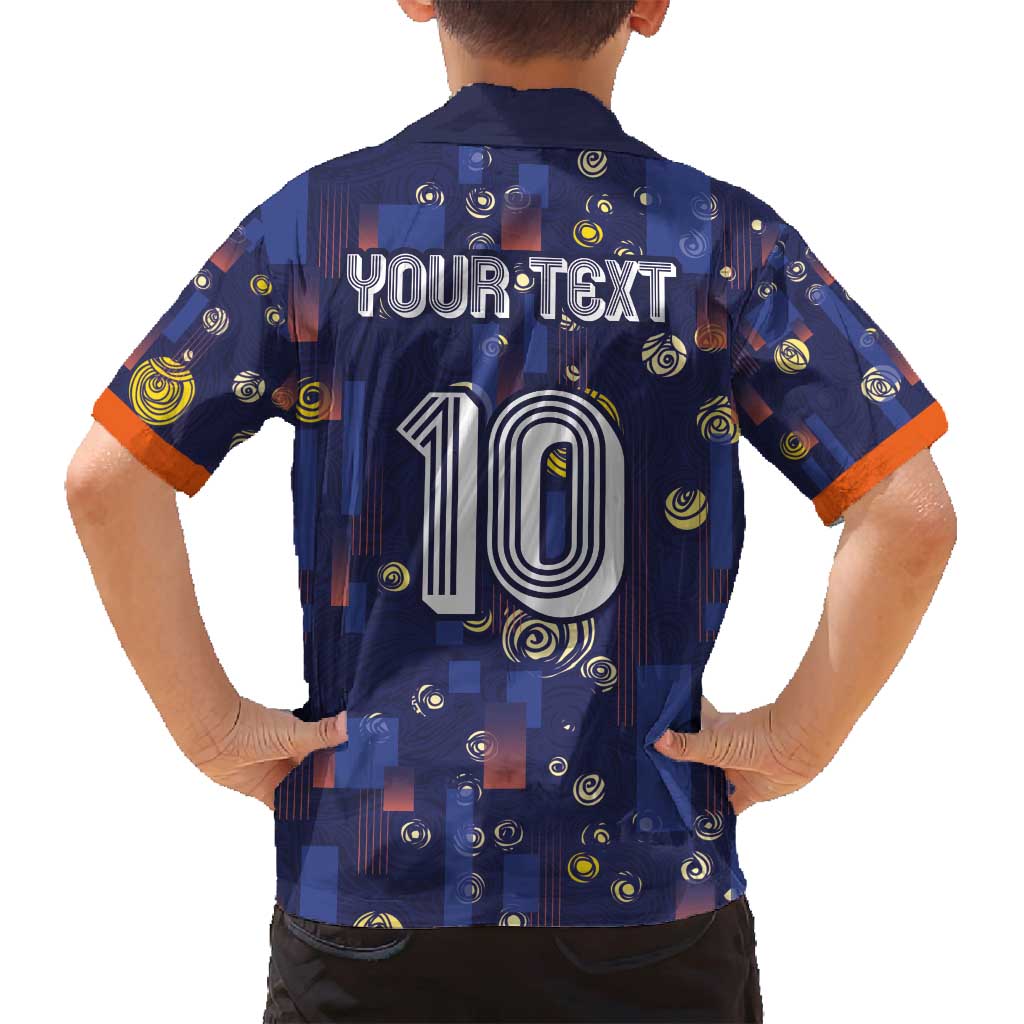 Custom Netherlands Football Family Matching Summer Maxi Dress and Hawaiian Shirt Starry Night Style