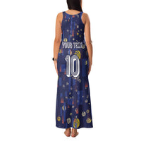 Custom Netherlands Football Family Matching Tank Maxi Dress and Hawaiian Shirt Starry Night Style